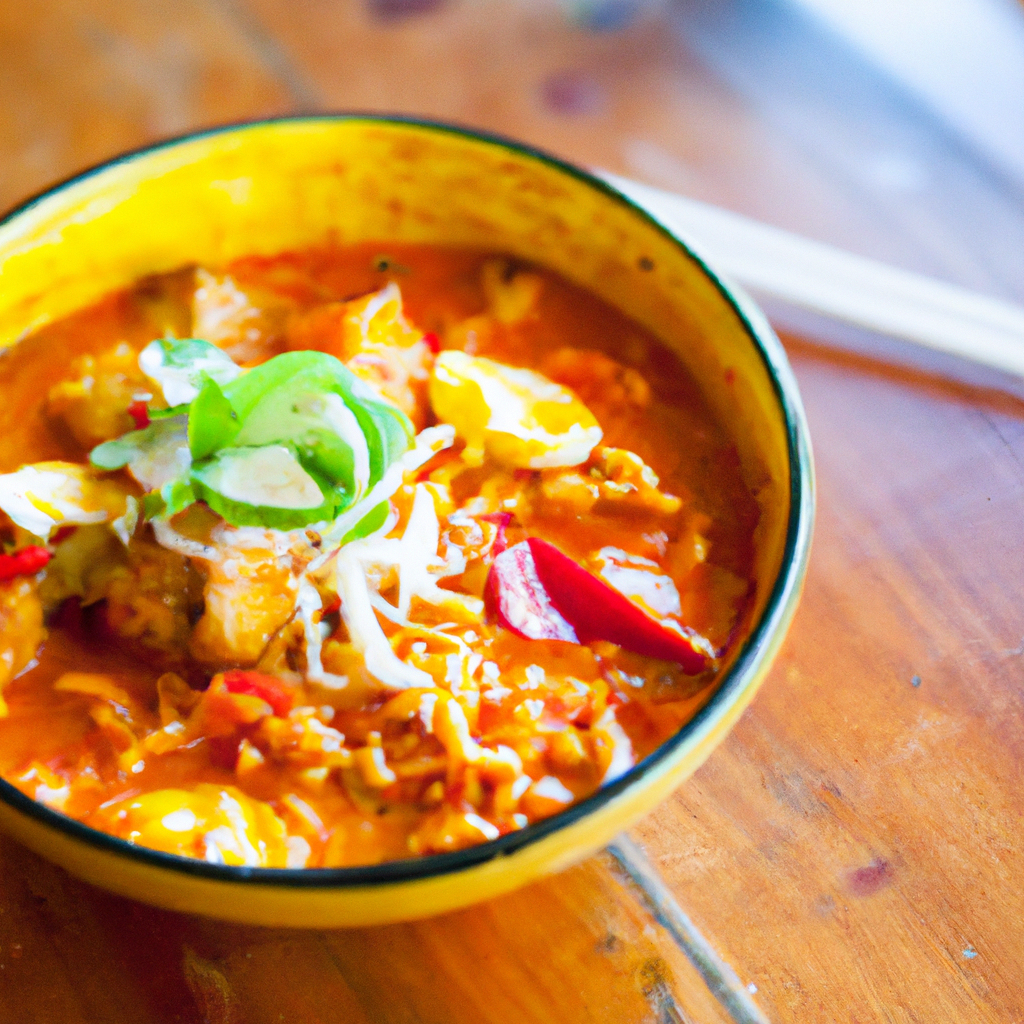 Homemade Red Thai Curry Ramen