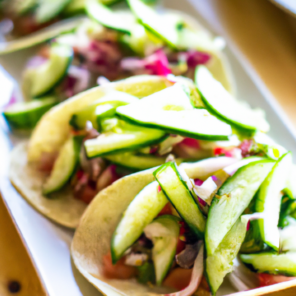 Easy Cucumber Tacos