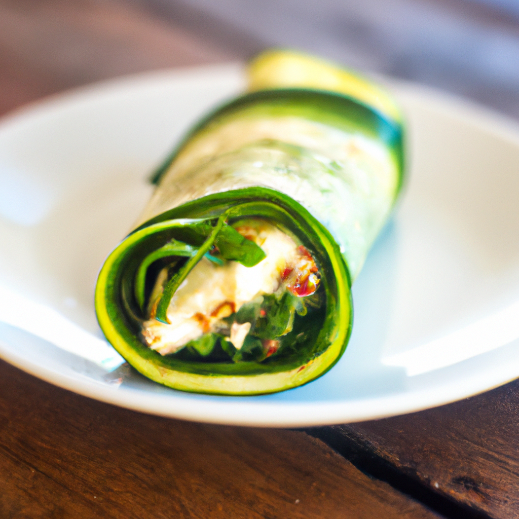 No Cook Zucchini Wrap